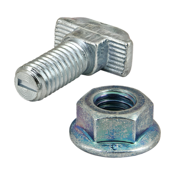 75-3632 -  M8 x 20.00mm Drop-In T-Slot Stud with Flanged Hex Nut