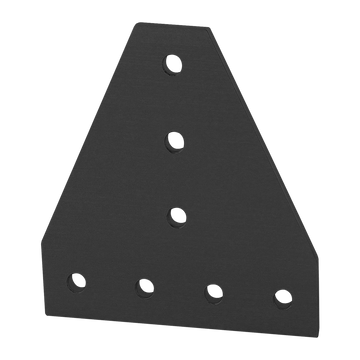 25-4112-BLACK -  25 Series 7 Hole - Tee Flat Plate