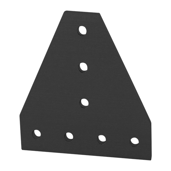 25-4112-BLACK -  25 Series 7 Hole - Tee Flat Plate