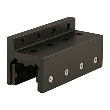 40-6816-BLACK -  40 Series 3 Slot Mount - Single Flange Long Standard Linear Bearing