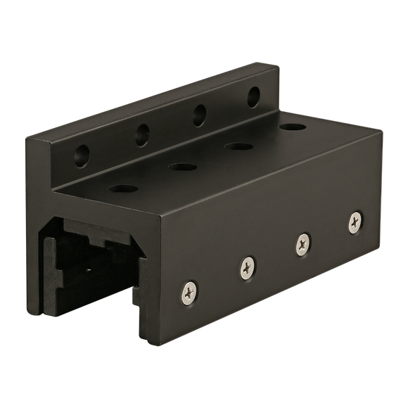40-6816-BLACK -  40 Series 3 Slot Mount - Single Flange Long Standard Linear Bearing