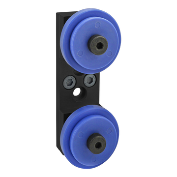 40-2756-BLACK -  40 Series Dual Roller Wheel Bracket Assembly