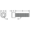 3627 - 5/16-18 x 1.250" Socket Head Cap Screw (SHCS)-1