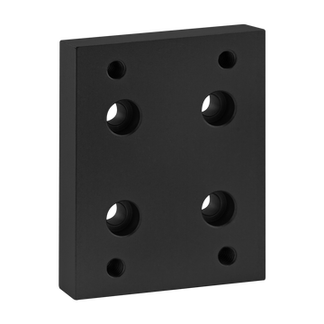 2420-BLACK -  15 Series Flange Mount Caster Base Plate