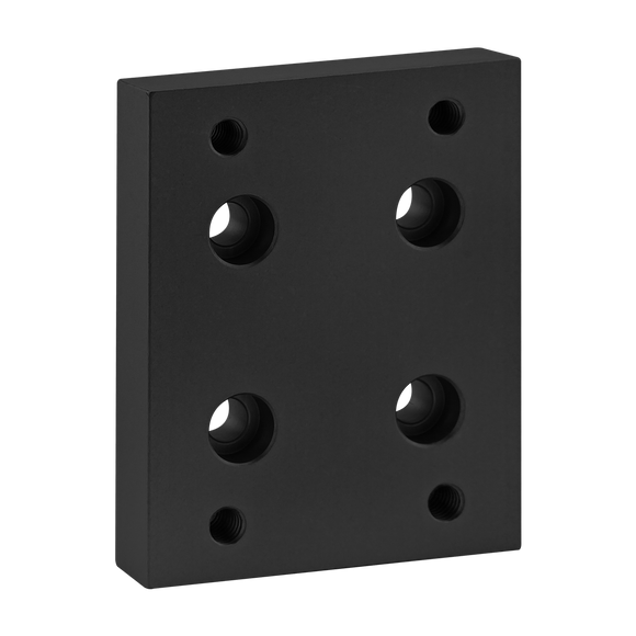 2420-BLACK -  15 Series Flange Mount Caster Base Plate