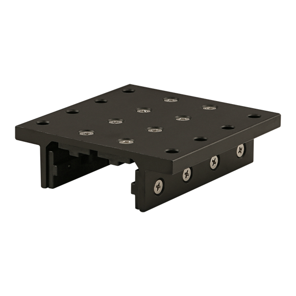 25-6724-BLACK -  25 Series 4 Slot Mount - Double Flange Long Standard Linear Bearing