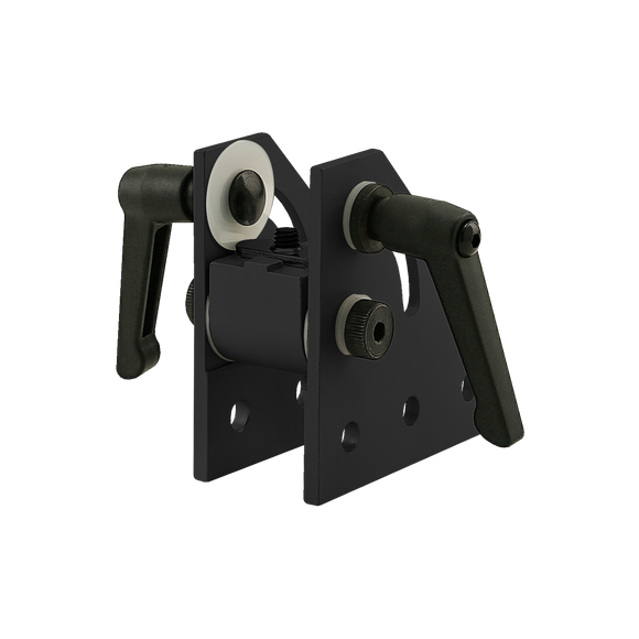 4116-BLACK -  10 Series 90 Degree Double Pivot Bracket Assembly with "L" Handles