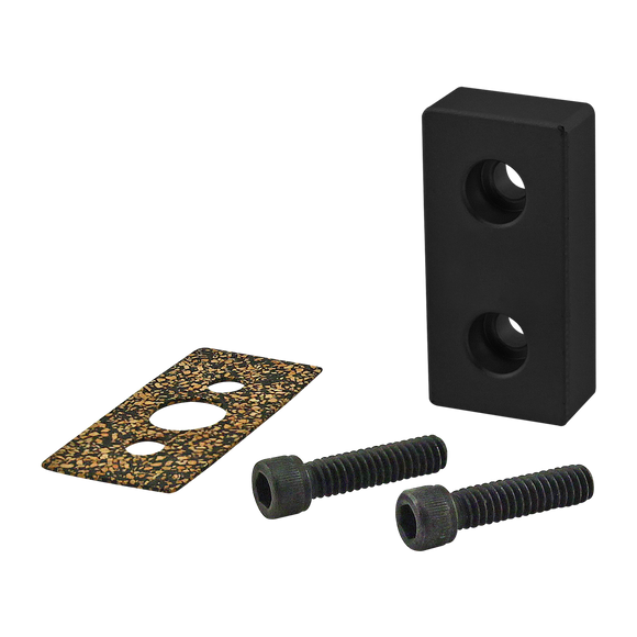 2341-BLACK -  10 Series 2-Hole Pressure Manifold Stopper Plate