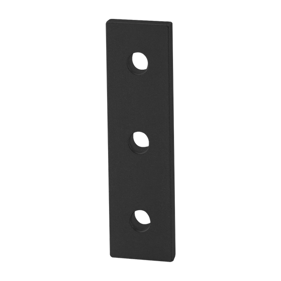 20-4118-BLACK -  20 Series 3 Hole - Straight Flat Plate