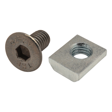 75-3639 -  Bolt Assembly: SS M6 x 12.00mm FHSCS with Standard Slide-In T-Nut