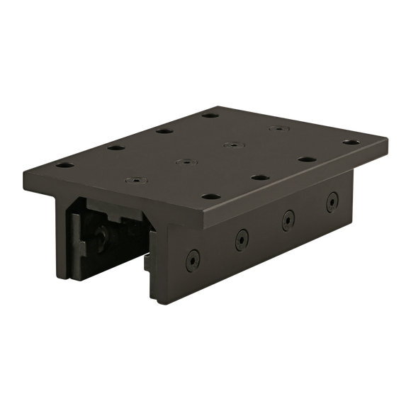 6836-BLACK -  15 Series 3 Slot Mount - Double Flange Long High-Cycle Linear Bearing