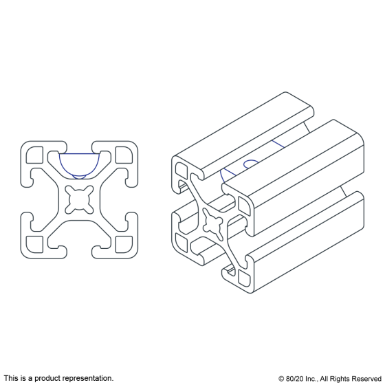 3923 - 10 Series 1/4-20 Roll-In T-Nut w/Ball Spring