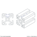 3923 - 10 Series 1/4-20 Roll-In T-Nut w/Ball Spring-4