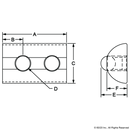 3923 - 10 Series 1/4-20 Roll-In T-Nut w/Ball Spring-2