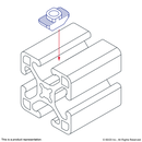 3933 - 15 Series 1/4-20 Standard Drop-in T-Nut-3