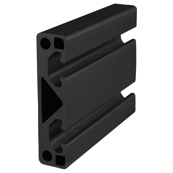 40-8020-3M-BLACK-FB -  80mm X 20mm T-SLOT EXT 3M BAR FULL BLACK ANODIZE