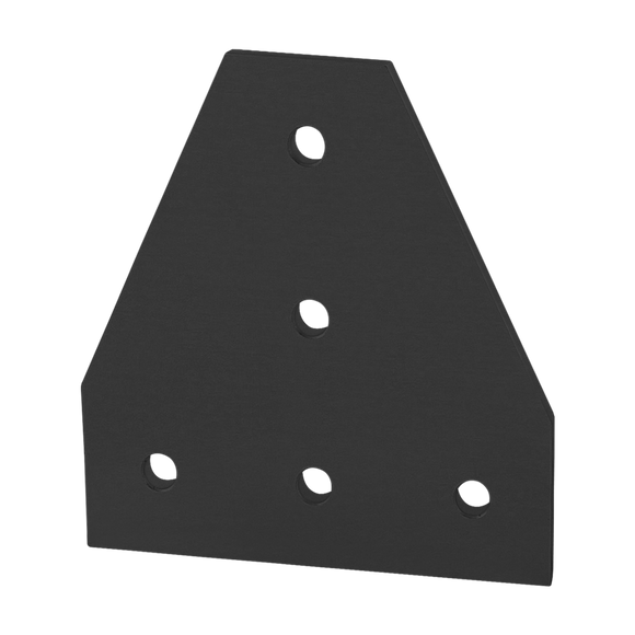 30-4340-BLACK -  30 Series 5 Hole - Tee Flat Plate