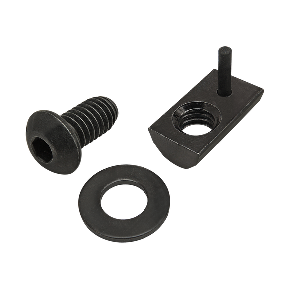 75-3833 -  Bolt Assembly: 5/16-18 x .625" Black BHSCS with Washer and Roll-In T-Nut with Flex Handle - Black Zinc
