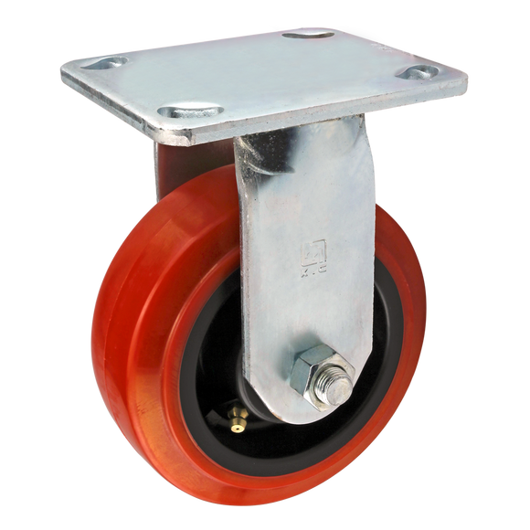 2709 -  Heavy-Duty Flange Mount Rigid Caster: 5.00"