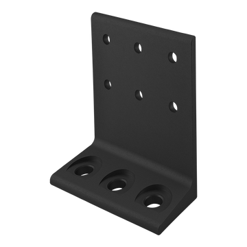 2405-BLACK -  15 Series 4.5" Economy Floor Mount Base Plate