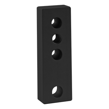 2175-BLACK -  15 Series 4 Hole - Leveling Anchoring Base Plate: 1/2-13 Tap