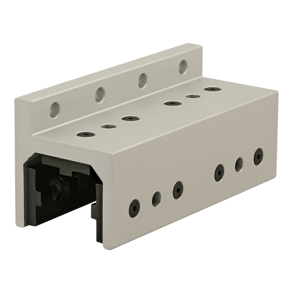 40-6531 -  40 Series 3 Slot Mount - Single Flange Long High-Cycle Linear Bearing with Brake Holes