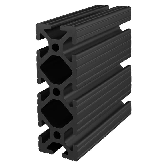 1545-242-BLACK-FB -  1.5" X 4.5" T-SLOT EXT 242" BAR FL BLK ANOD