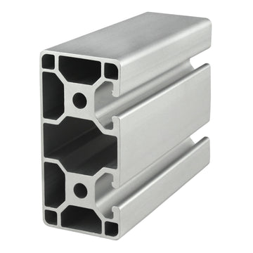 40-4082-LITE-6.05M -  40mm X 80mm T-SLOTTED EXTRUSION CLOSED FACE EHIJ 6.05M BAR