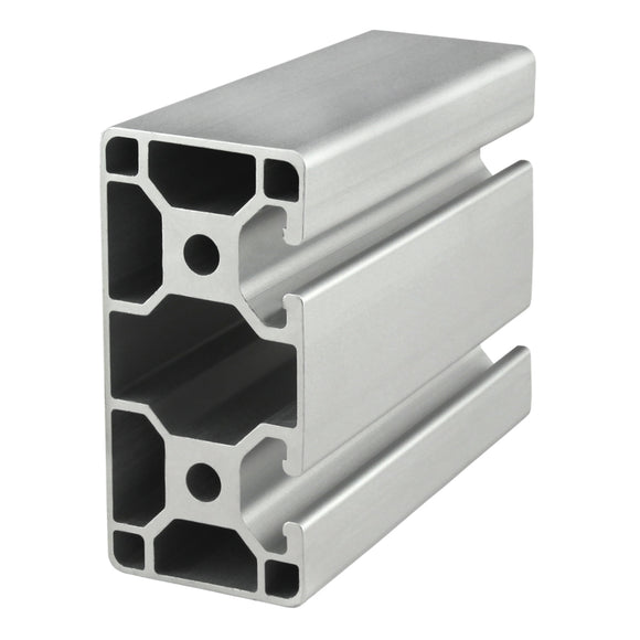 40-4082-LITE-6.05M -  40mm X 80mm T-SLOTTED EXTRUSION CLOSED FACE EHIJ 6.05M BAR