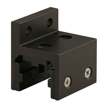 6715-BLACK -  10 Series 3 Slot Mount - Single Flange Short Standard Linear Bearing