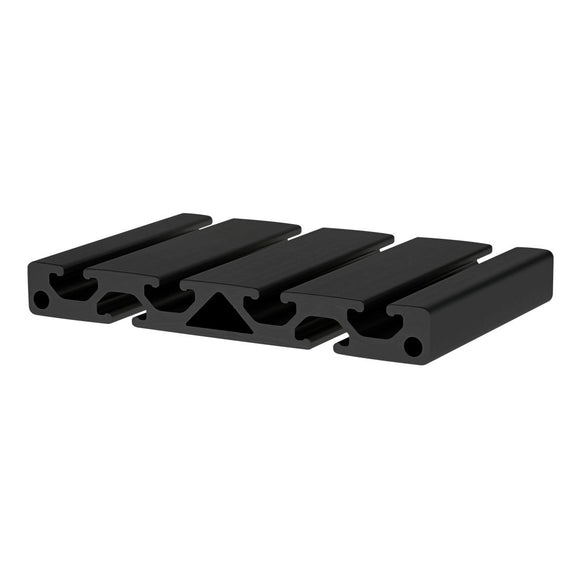 40-1620-6.05M-BLACK-FB -  160mm x 20mm T-Slotted Profile 6.05M Ext
