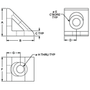 40-4332 - 40 Series 2 Hole - Gusseted Inside Corner Bracket-2