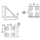 40-4338 - 40 Series 8 Hole - Gusseted Inside Corner Bracket-2