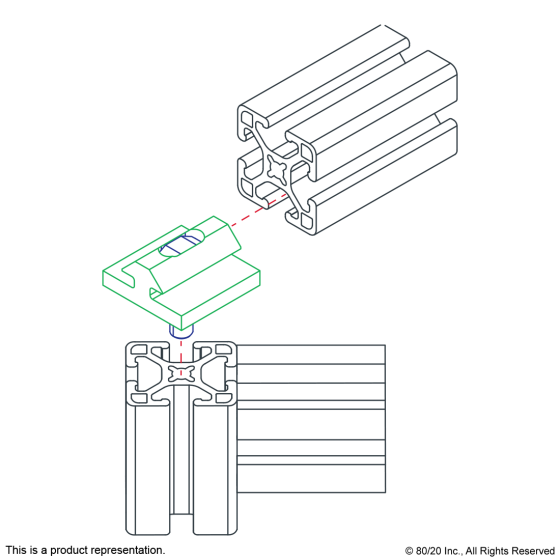 6808 - 15 Series Standard Sliding Door Glide Profile