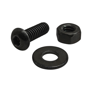 3469 -  Bolt Assembly: 1/4-20 x .750" Black BHSCS with Washer and Hex Nut - Black Zinc