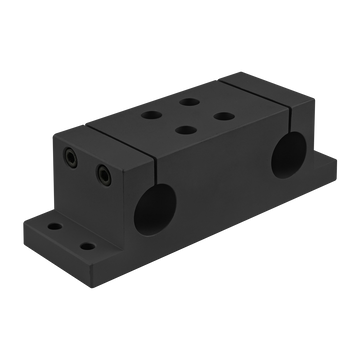 5845-BLACK -  10 Series 1" Double Shaft Stanchion Mounting Block