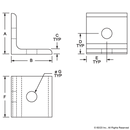 4108 - 10 Series 2 Hole - Lite Inside Corner Bracket-2
