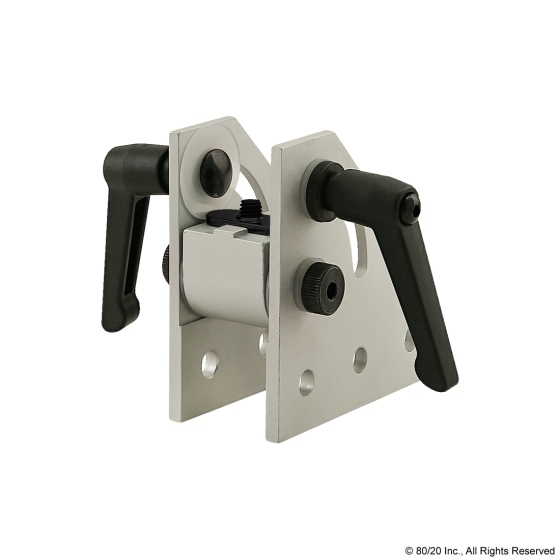 4116 - 10 Series 90 Degree Double Pivot Bracket Assembly with "L" Handles