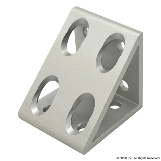 4138 - 10 Series 8 Hole - Gusseted Inside Corner Bracket
