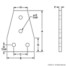 4141 - 10 Series 4 Hole - Tee Flat Plate-2