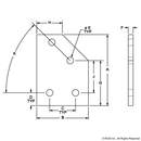 4145 - 10 Series 4 Hole - 45 Degree Angled Flat Plate-3