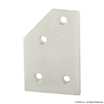 4145 - 10 Series 4 Hole - 45 Degree Angled Flat Plate