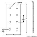 4165 - 10 Series 8 Hole - Rectangular Flat Plate-2