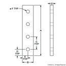 4305 - 15 Series & Ready Tube 4 Hole - Straight Flat Plate-2