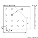 4328 - 15 Series 12 Hole - 90 Degree Angled Flat Plate-2