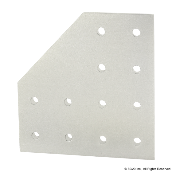 4328 - 15 Series 12 Hole - 90 Degree Angled Flat Plate