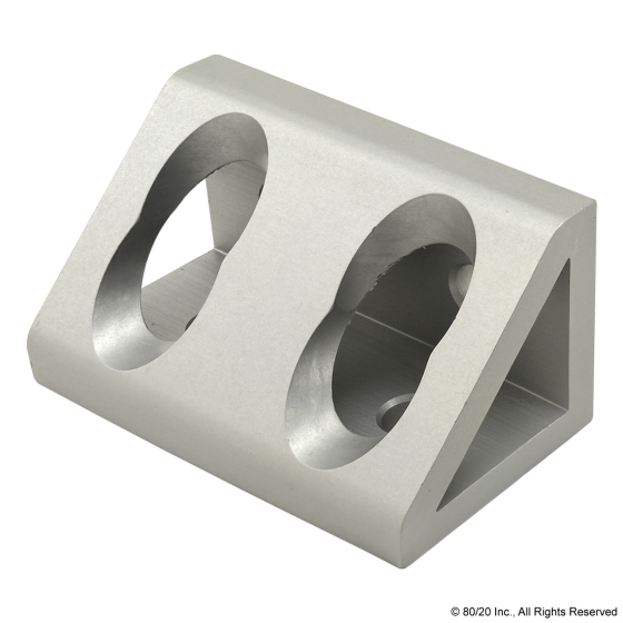 40-4334 - 40 Series 4 Hole - Wide Gusseted Inside Corner Bracket