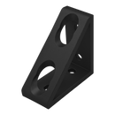 4336-BLACK - 15 Series 4 Hole - Tall Gusseted Inside Corner Bracket-1