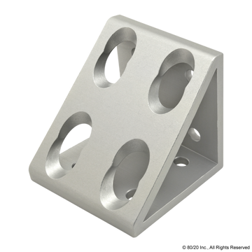 4338 - 15 Series 8 Hole - Gusseted Inside Corner Bracket