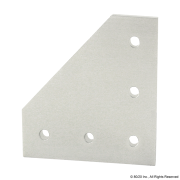 4351 - 15 Series & Ready Tube 5 Hole - 90 Degree Angled Flat Plate